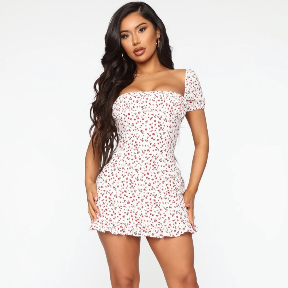 Berry Beaut Printed Mini Dress